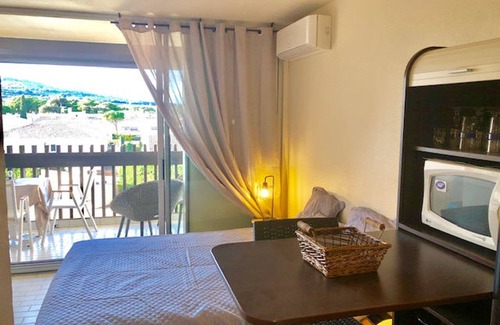Naturist Village Apartamento | Estudio con Aire Acondicionado, Piscina y Terraza - Agde