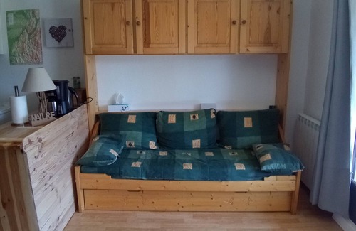 Correncon-en-Vercors Apartamento | Estudio cabina en Corrençon en Vercors, 28m2, cerca del pueblo y pistas de esquí, para 4 personas