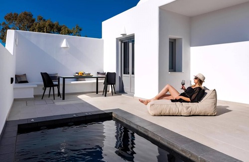 Perissa Villa | Charming Santorini Villa | 2 Bedrooms | Premium Villa | Private Heated Pool & Refined Interior | Perissa