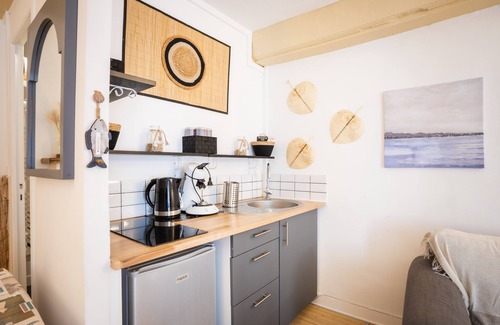 Honfleur Apartamento | Les Dunes-Estudio-Clásico-Baño con ducha-Vista a la Ciudad