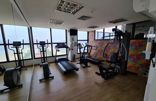 Boqueirao Apartamento | Charmoso flat com vista mar, piscina e wi fi!