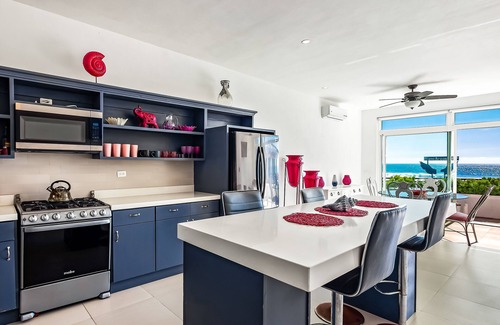 La Paloma Villa | Cheerful dog-friendly villa with beach views, outdoor pool, private patio, & AC