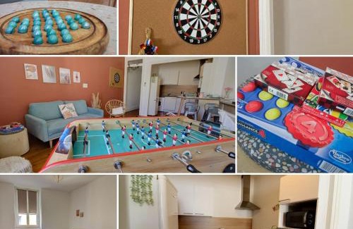 Amberieu-en-Bugey Apartamento | chez lulu-La salle de jeux-3 chambres-5pers-cnpe bugey