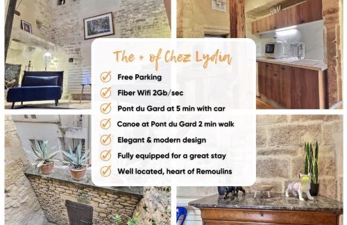 Remoulins Apartamento | Chez Lydia - Loft cosy, départ canoë à pied, Proche Pont-du-Gard et Uzès