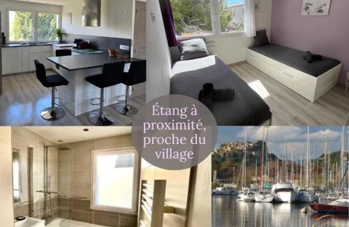 Saint-Chamas Apartamento | Chez Nico - 100 m plages - clim - jardin - parking - Quartier calme