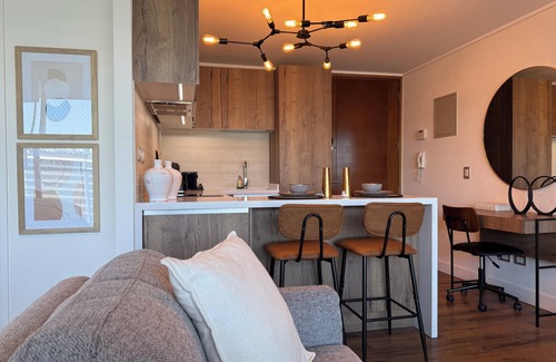 Vitacura Apartamento | Chic 1-bedroom apartment in nice Las Condes with fitness room, WiFi