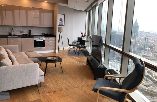 Atasehir Apartamento | Chic 1-bedroom apartment with AC and fitnesroom in vibrant Istanbul