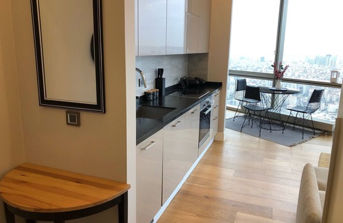 Atasehir Apartamento | Chic 1-bedroom apartment with AC and fitnesroom in vibrant Istanbul