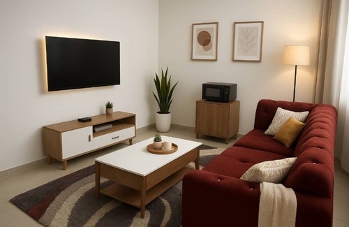 Kasoa Apartamento | Chic 1-bedroom apartment with fitness room and AC in Kasoa