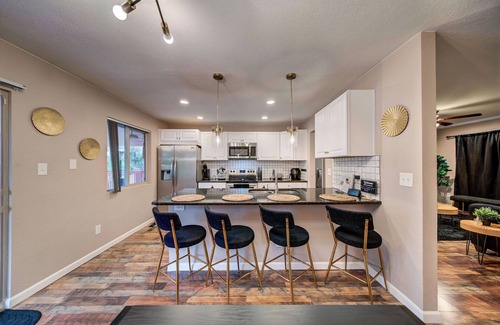 Southeast Colorado Springs Casa | Chic 4BR Home w/Game Room & Cinema - City Close!