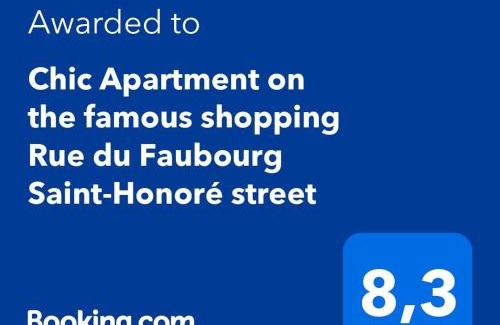 Madeleine Apartamento | Chic Apartment on the famous shopping Rue du Faubourg Saint-Honoré street