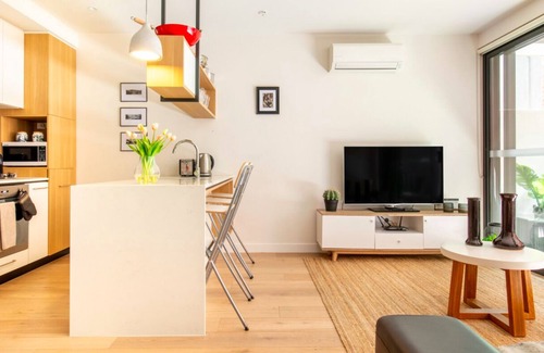 South Melbourne Apartamento | Elegante apartamento de Melbourne con patio privado enorme