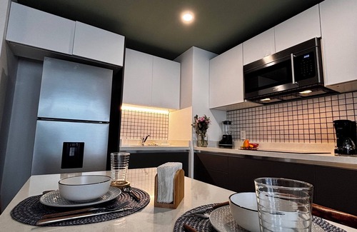 Tohoku Apartamento | Chic studio at Sensai Downtown in Playa del Carmen: with AC, WiFi & fitness room