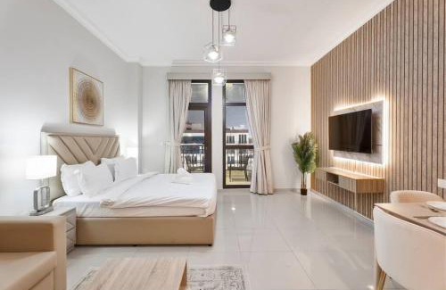 Al Barsha Apartamento | Chic Studio Stay with Gym, Pool, and Kitchenette