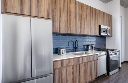 Near West Side Apartamento | Chic West Loop 1BR w/ Rooftop & Dog Wash, nr L, by Blueground
