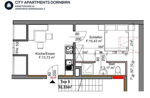 Dornbirn Apartamento | City Apartments Dornbirn Gemütliches Apartment im Stadtzentrum Dornbirn, Kopenhagen 5