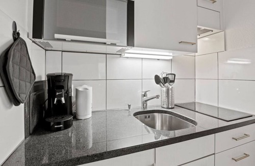 Winterthur Apartamento | City Center Twin Bed Workplace Washer