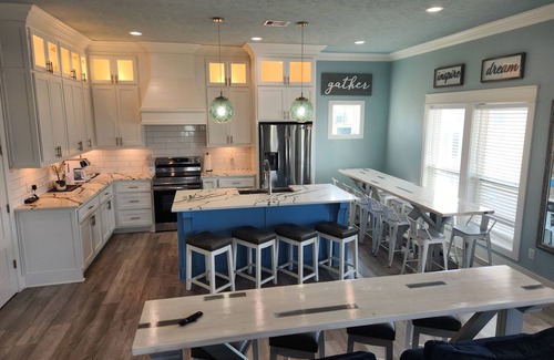 Port Bolivar Casa | Coastal Getaway w/ Pool, Hot Tub, Deck, Ocean View, Beach Sands 1 New Construction Private Pool/Hot