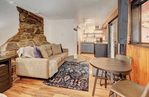Idaho Springs Condominio | Cobblestone: Relax and Play Creekside Studio Condo