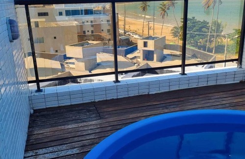 Loteamento Oceania II Apartamento | Cobertura Beira mar com Piscina e Churrasqueira Privativa