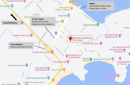 Acarau Apartamento | Cobertura linda a 6 min Praia Tenório em Ubatuba