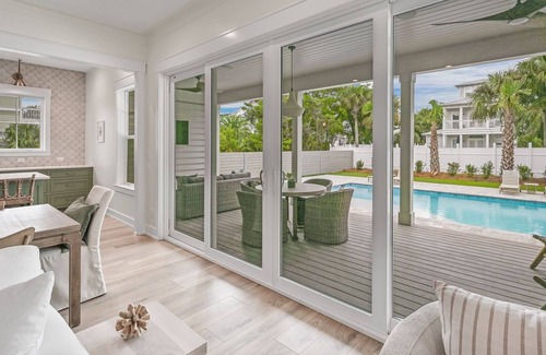 Village of Sugar Beach Casa | "Coffee and Starfish" Brand New Seagrove Beach Home - Large Heated Private Pool, EV-friendly