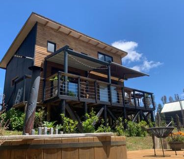Araucania Region Casa | Colico Lodge - tinaja -terraza