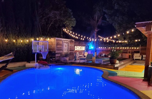 Winnetka Villa | Colorful boho style villa with pool