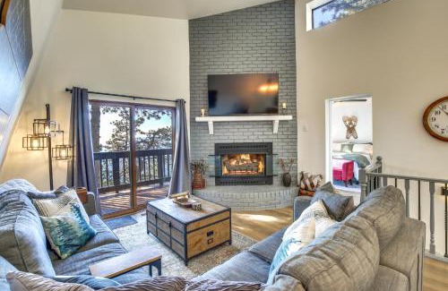 Running Springs Casa | Colorful Running Springs Cabin with Incredible Views