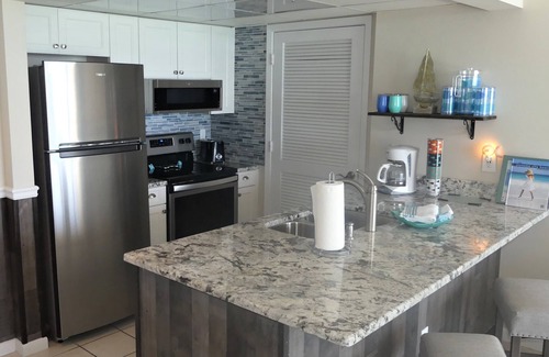 Long Beach Condominio | Venga y alójese en DRIFT AWAY- Condominio frente al golfo de 1 dormitorio con sillas de playa gratuitas