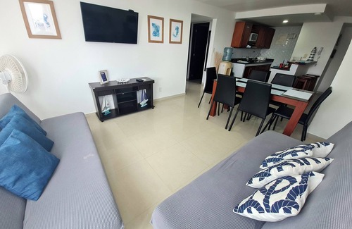Punta Hansa Apartamento | Cómodo apartamento con piscina cerca a la playa