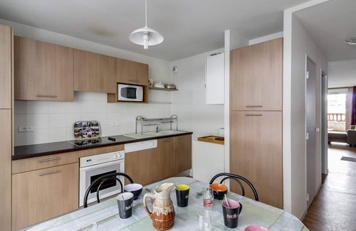 La Mongie Apartamento | Apartamento cómodo para 8 pers, 2 dorm, terraza, lavandería, cerca de pistas