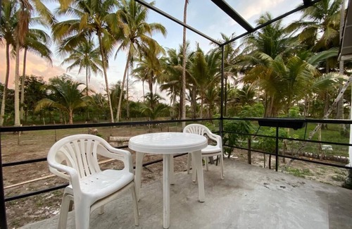 Mompiche Casa | Confortable villa entre palmeras frente al mar.
