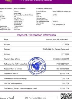 Adama Otro | Commercial bank of Ethiopia