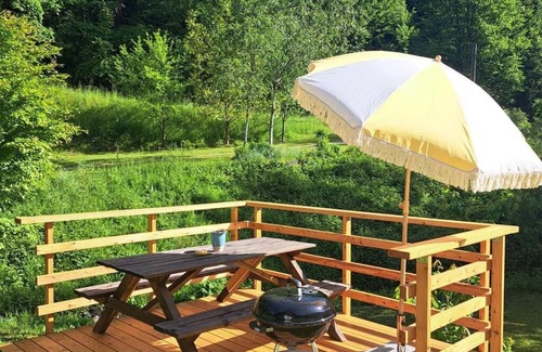 Gaming Apartamento | Compact vacation apartment (36 m2) in a secluded location with fireplace, terrace & stream access