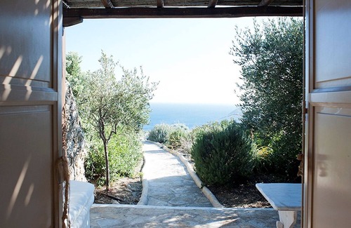 Kalafatis Casa | Casa compleja, piscina, vista al mar cerca de la playa de Lia y Kalafati