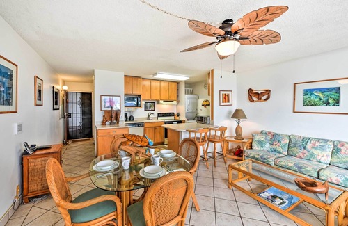 Kihei Condominio | Condominio w / Lanai privado, vista al mar y piscina en el lugar!