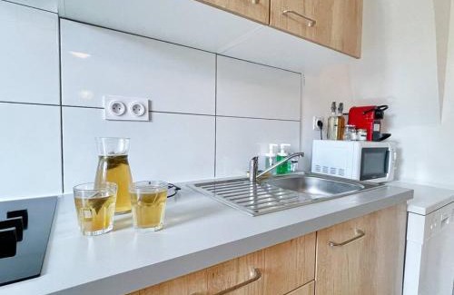 Mulhouse Apartamento | Confort, idéalement situé, 2 chambres en enfilade, parking gratuit, tram-train, proche autoroute