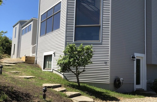 North Truro Casa | Contemporánea casa de playa en la duna directamente en la bahía de Cape Cod