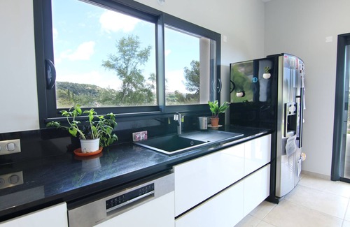La Colle-sur-Loup Casa | Villa sublime en las colinas, vista al mar, piscina