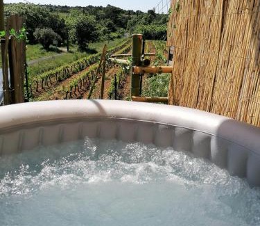 Massillargues-Attuech Apartamento | Conteneur avec spa privé face aux vignes