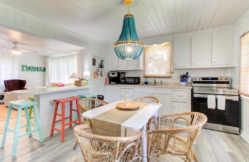 Wilmington Beach Villa | Drinks on deck, 5 minute walk to the beach, Pets Welcome! Sleeps 6