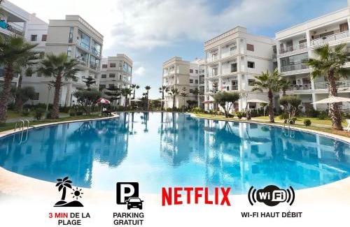 Cherrat Apartamento | COSTA APPART -3min Plage- Netflix-Piscine-Climat