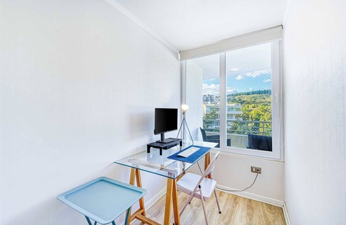 Renaca Apartamento | Costa Serena - Home Office, Parking & Views