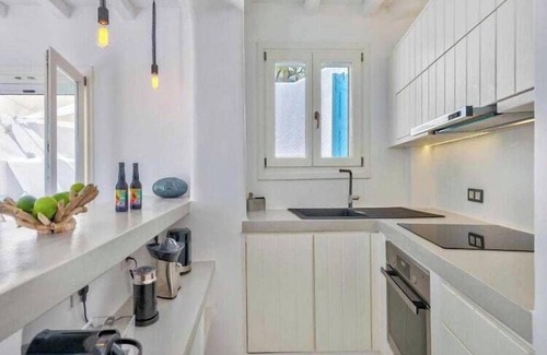 Psarou Apartamento | Acogedor apartamento con aire acondicionado - 1 dormitorio y 2 baños - Mykonos