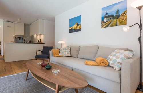 Saas Grund Apartamento | Bonito apartamento para 7 personas con WIFI, TV, balcón y mascotas permitida