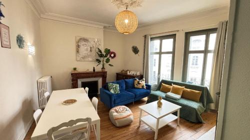 Centre Ville Apartamento | Cosy Hortensia - T5 - Place Clémenceau & parking