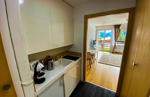 Montana Apartamento | Cosy, quiet studio with terrace overlooking the Alps