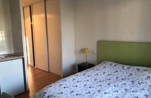 Saint-Gatien-des-Bois Apartamento | Cosy studio ac pool near Honfleur - 10 min