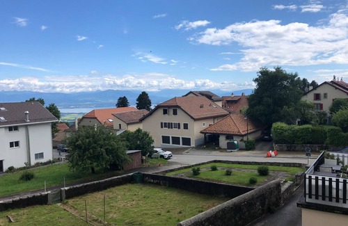 Arzier Apartamento | Cosy studio with views of Lake Geneva and Mont Blanc